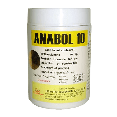 Anabol 10mg [Methandienone 10mg] Yellow – 500 tabs – British-Dispensary